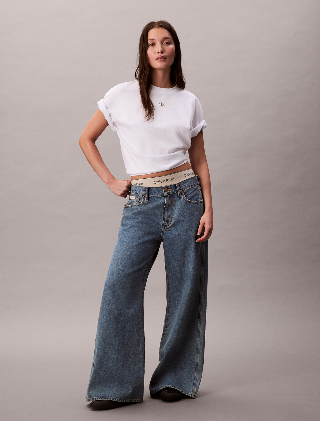 Gewebtes Etikett Oversized T-Shirt