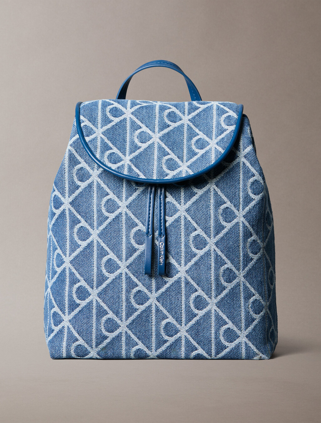 Denim-Logo-Jacquard-Rucksack