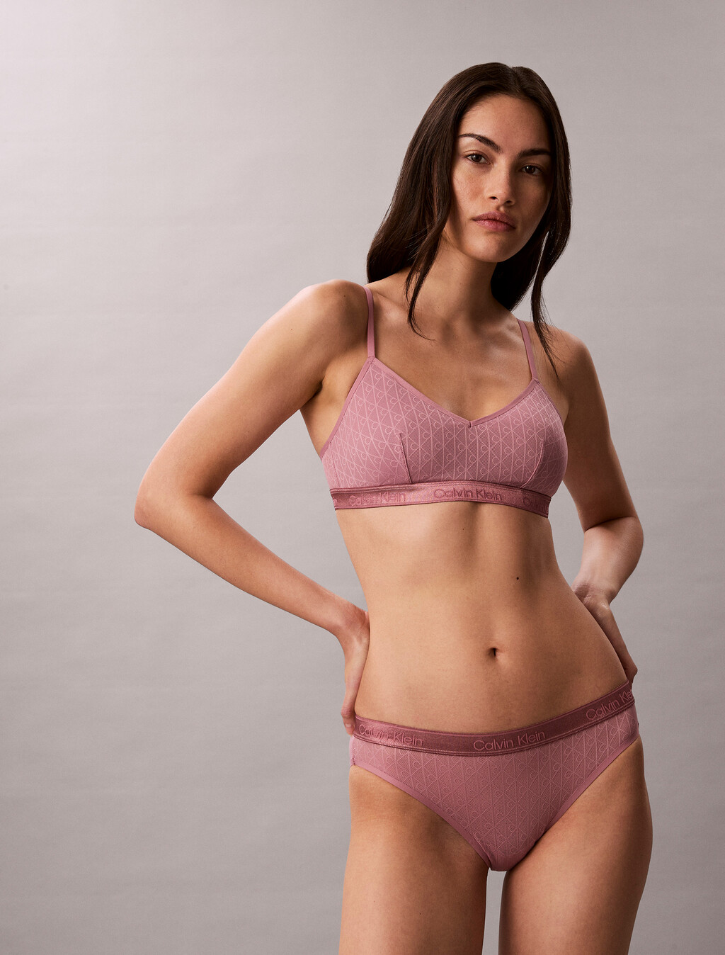 Bralette - Logo-Print-Spitze