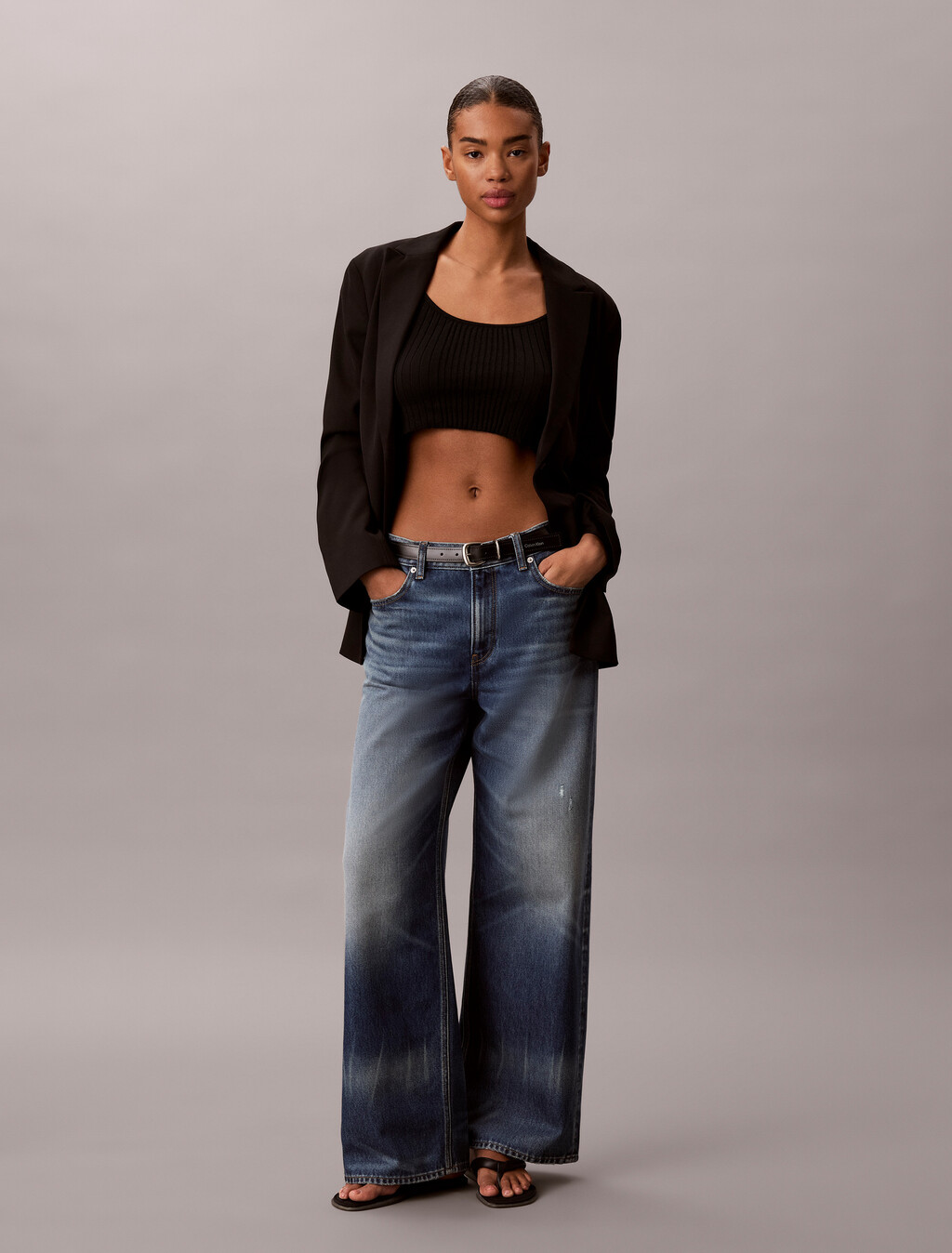 90er Jahre Low-Rise Baggy 37,5 Jeans