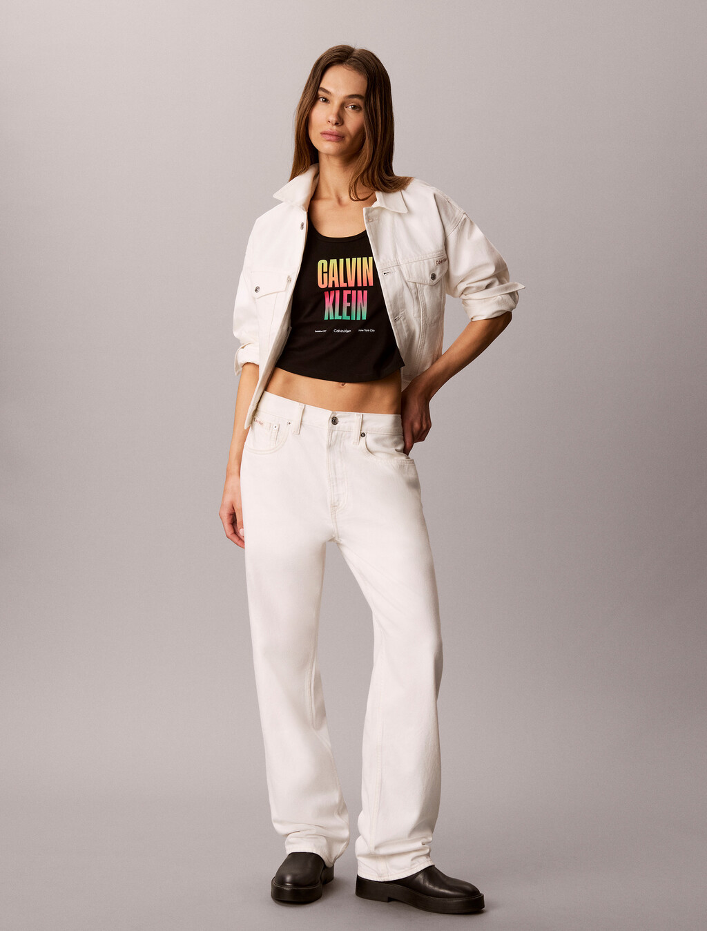 Slim Stretch Logo T-Shirt - Pride