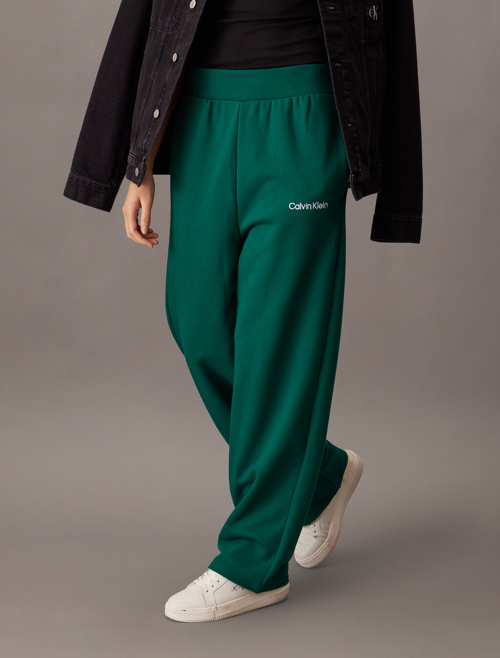 French-Terry-Leggings mit geradem Bein