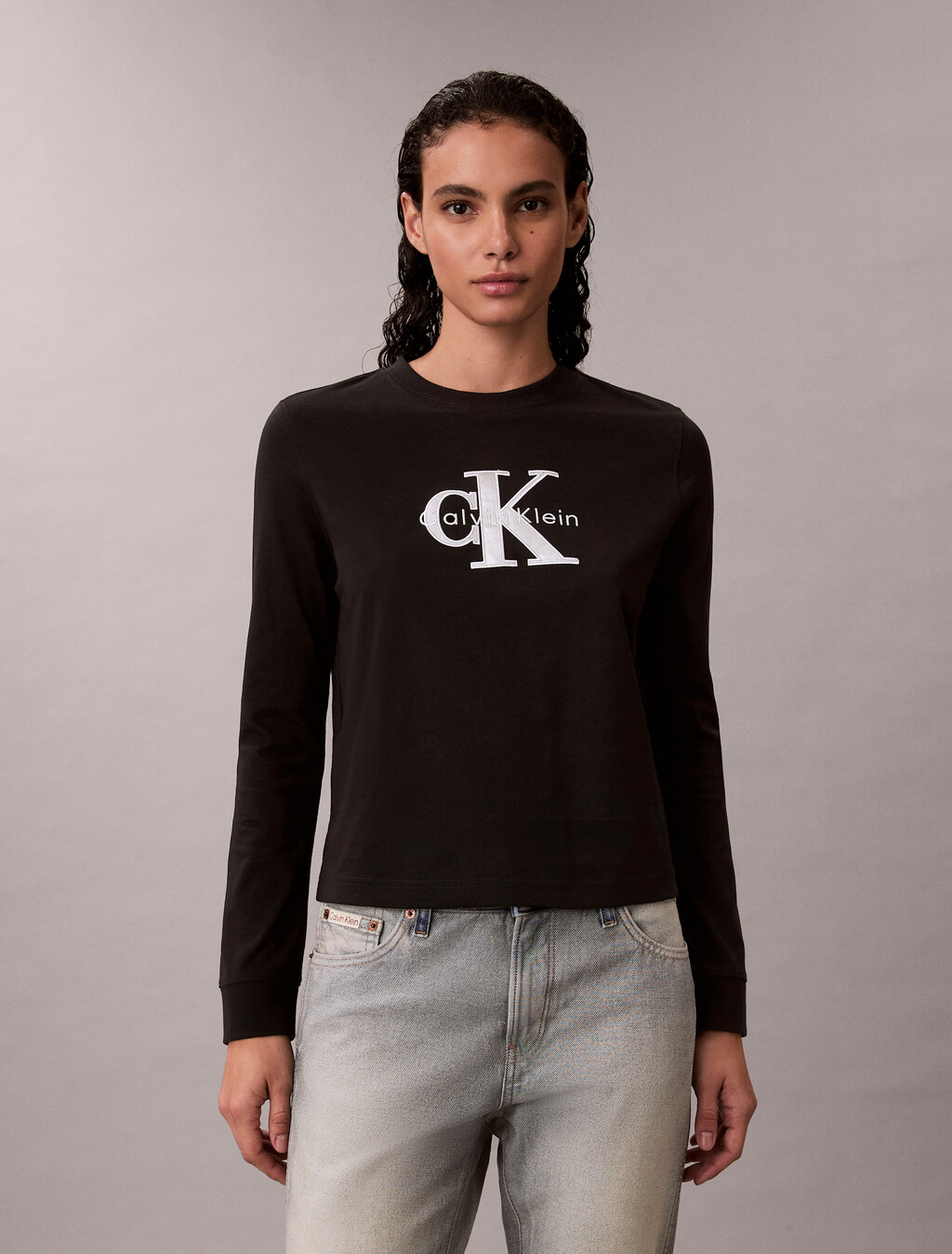 Monogram Langarm-T-Shirt