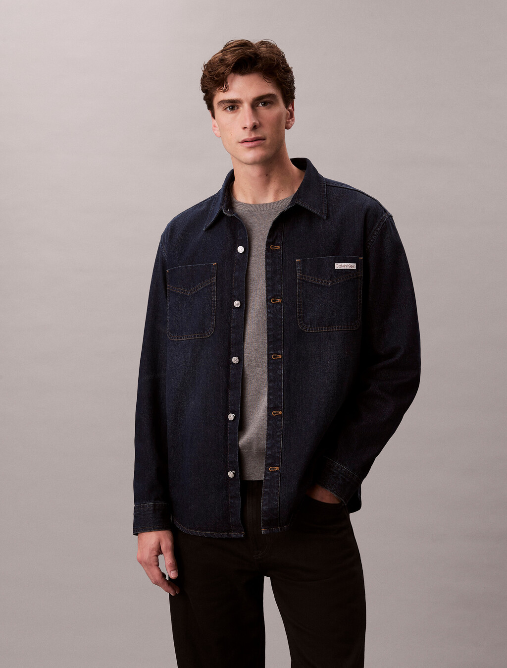 90er-Jahre-Denim-Shirtjacke