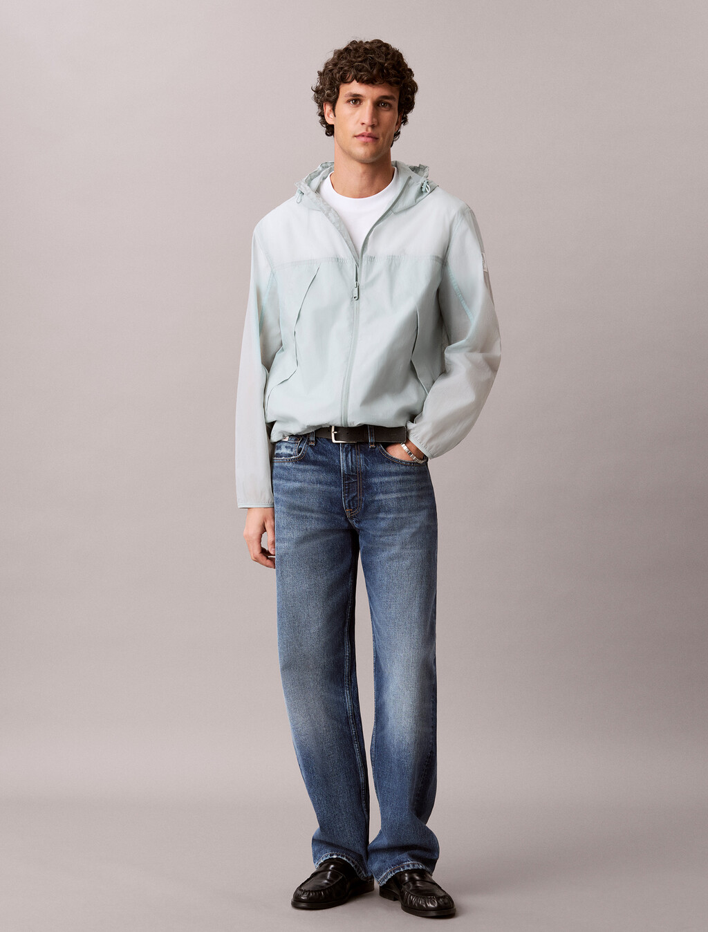 Nylon Hood Packable Jacke