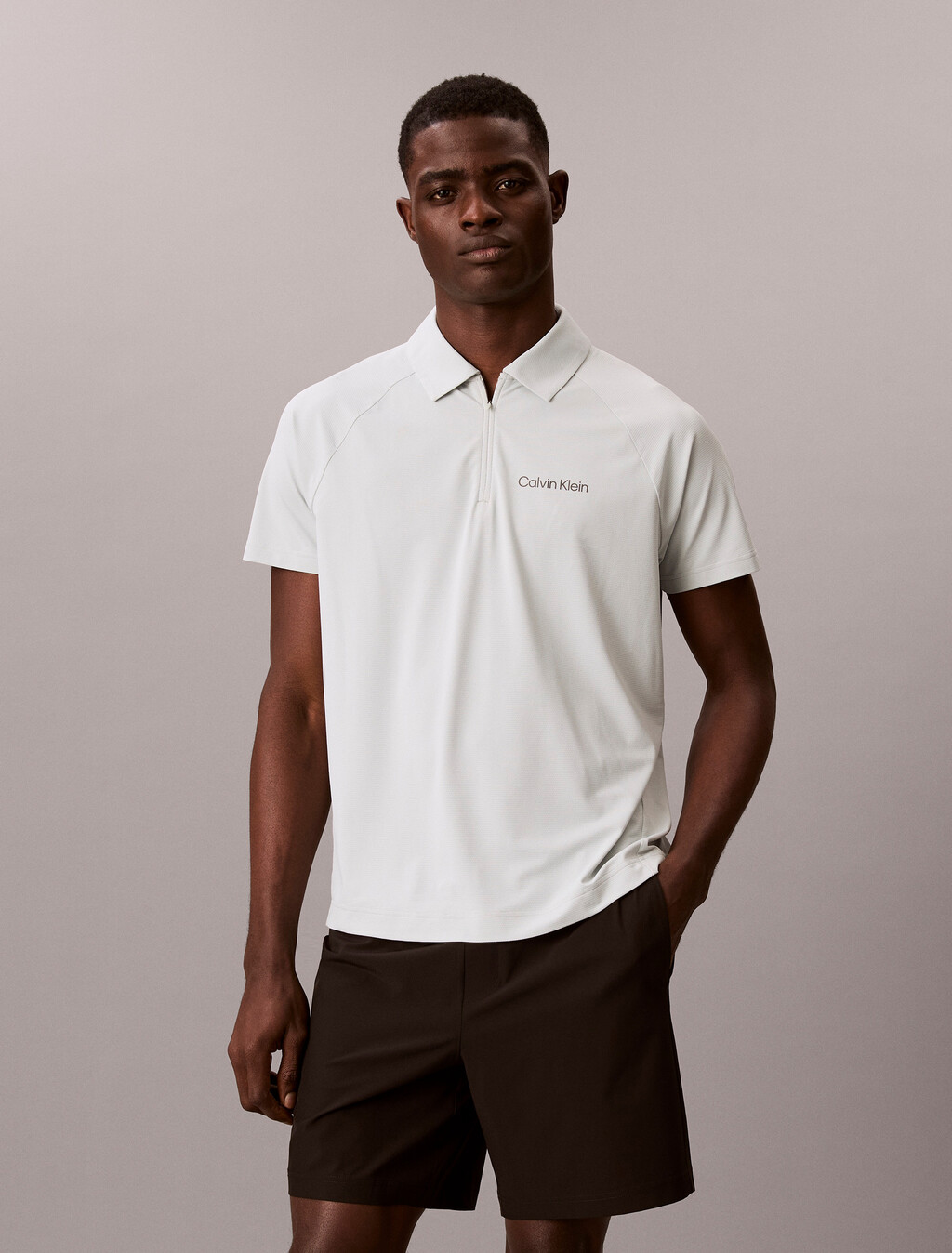 Reißverschluss-Pique-Sport-Polo-Shirt