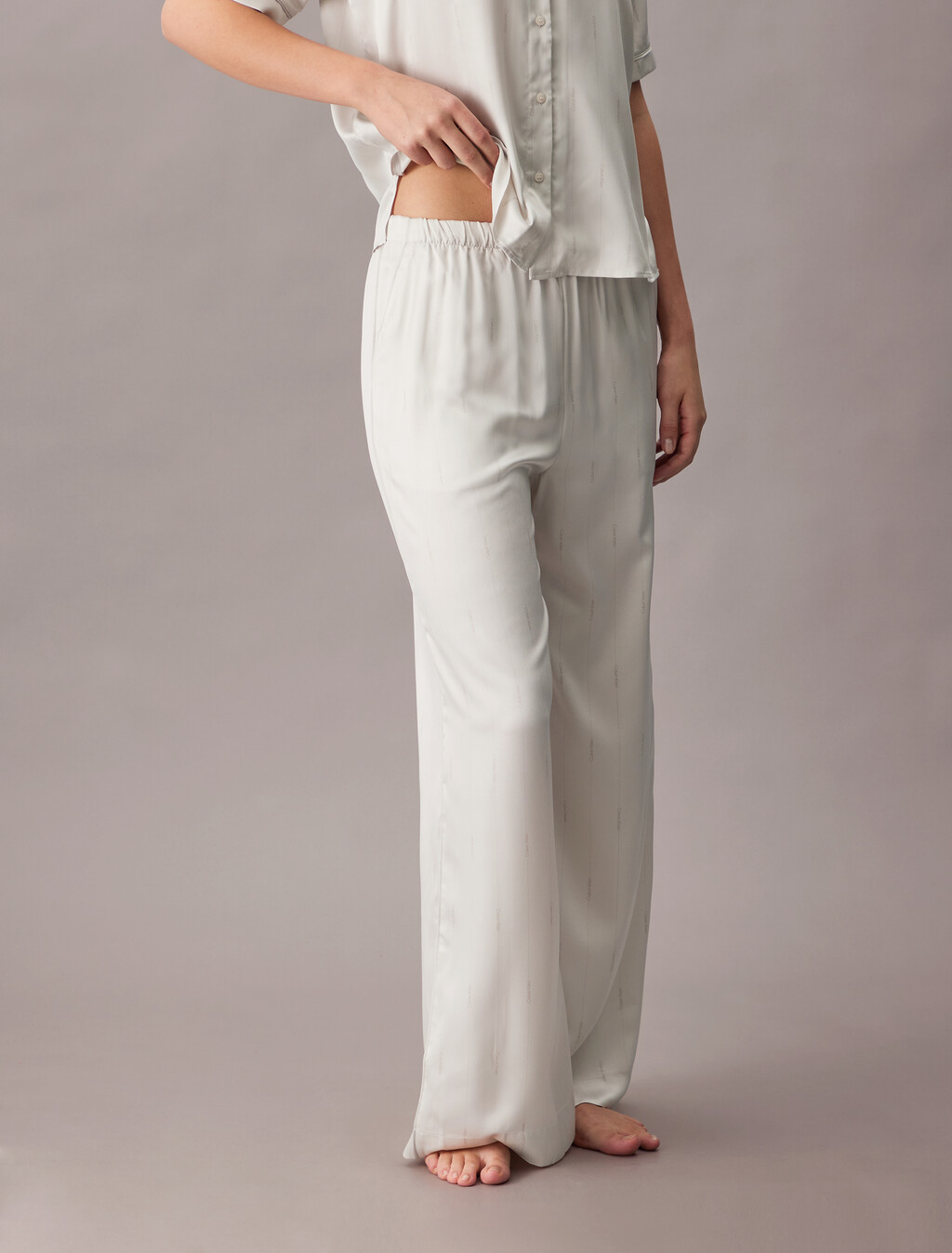 Pyjama-Hose aus Satin-Sheen