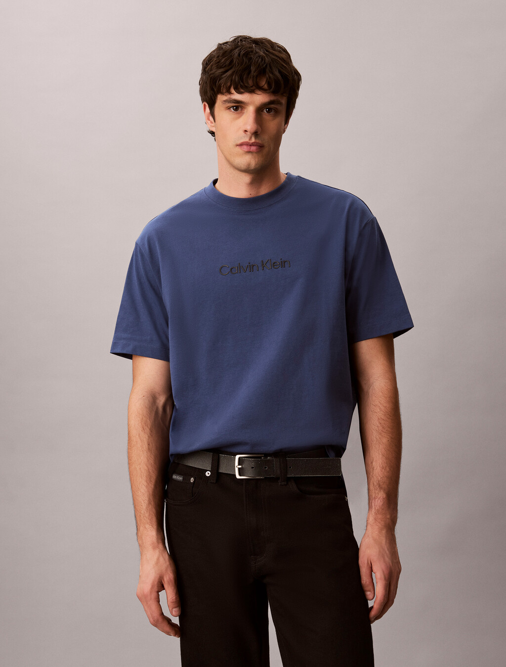 Calvin Logo Crew-Neck-T-Shirt
