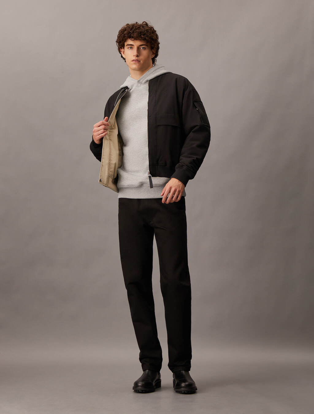 Schwerer Baumwoll-Logo-Pullover
