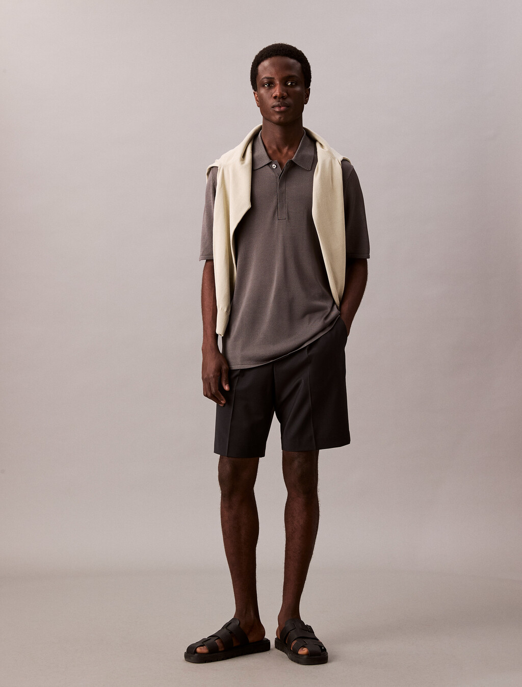 Dünner Polo-Pullover