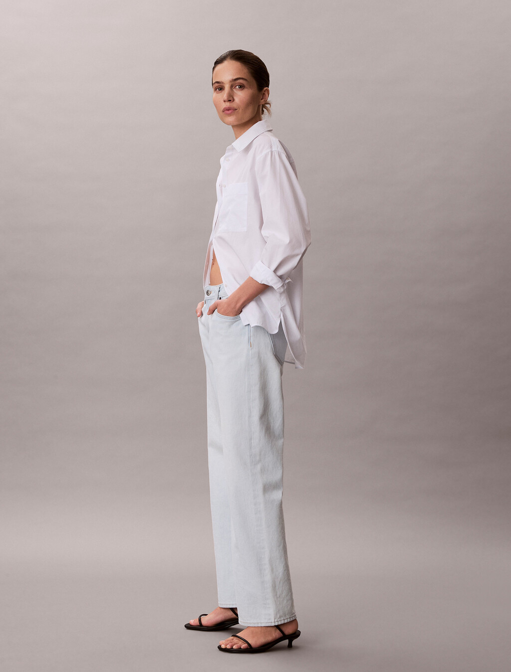 90er-Jeans mit geradem Bein