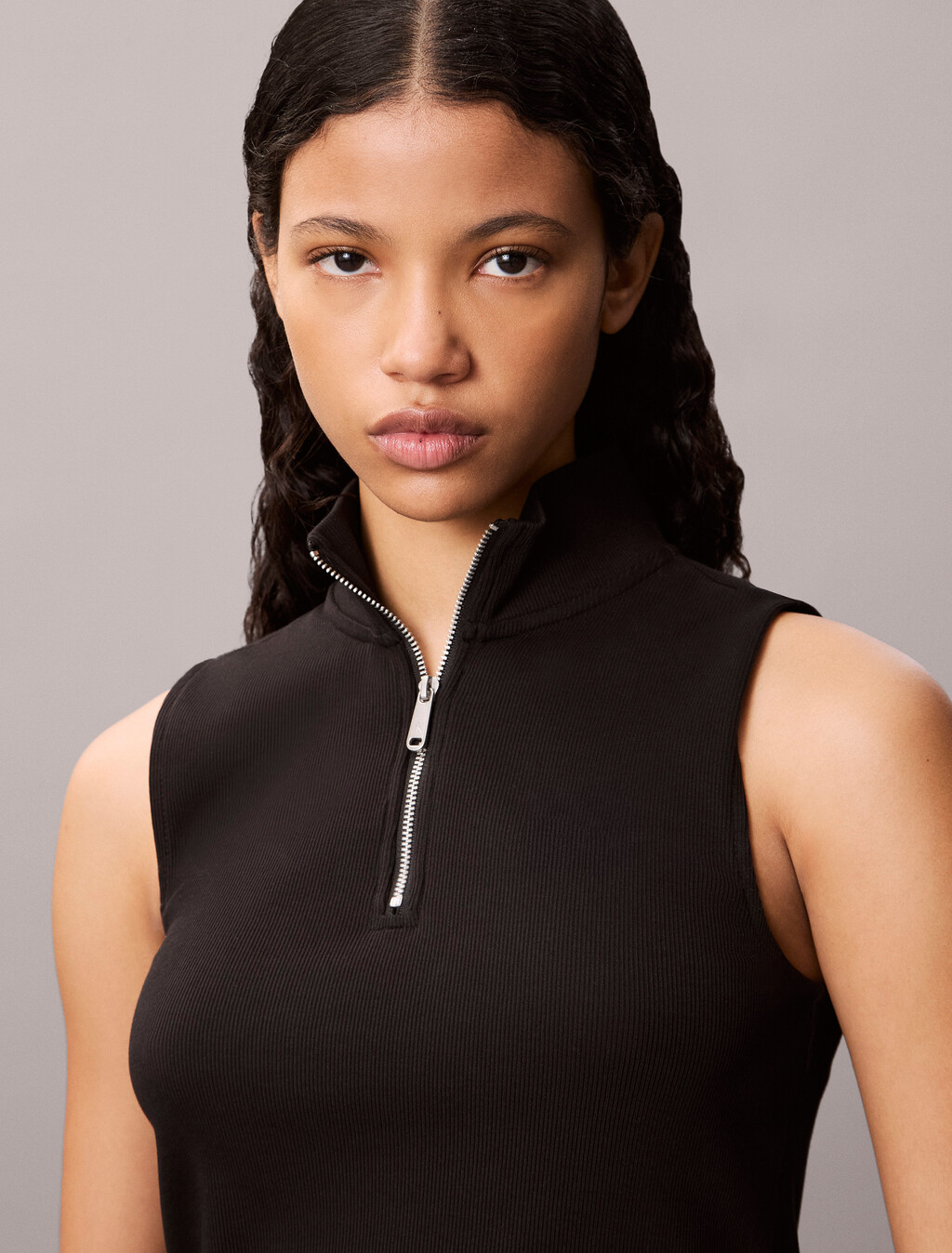 Ärmelloses Quarter-Zip-Oberteil