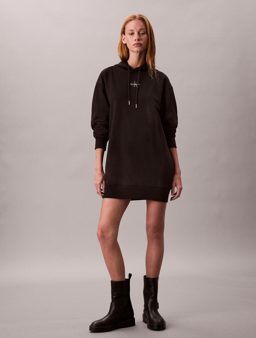 Monogram Kapuzenpullover-Kleid