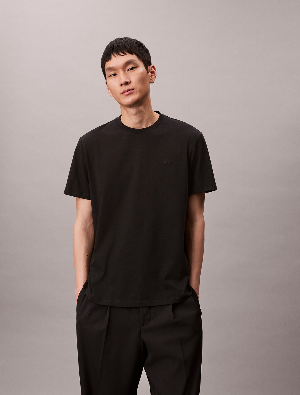 Solid Liquid Touch Crewneck T-Shirt