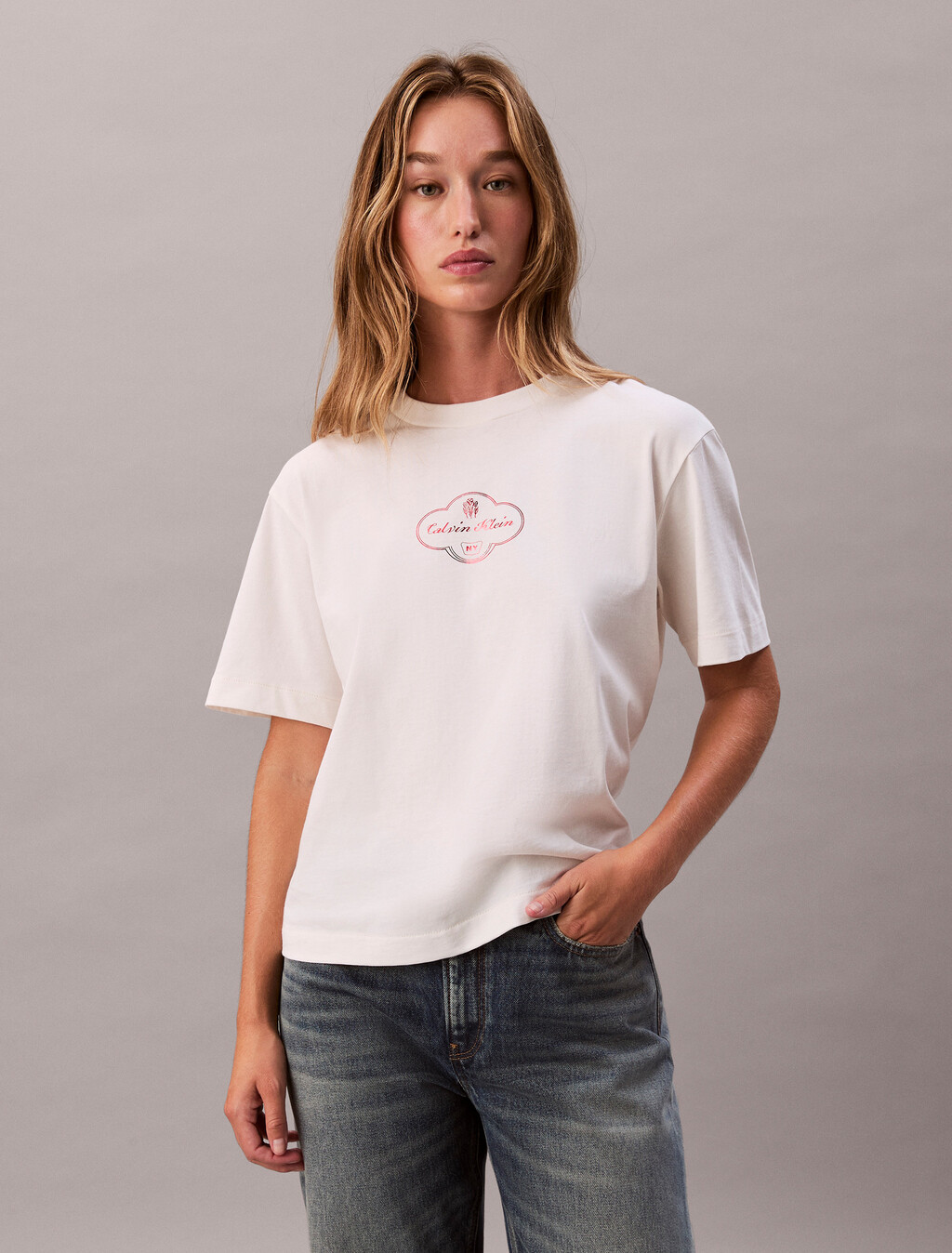 Cocktail Logo Graphic Boxy T-Shirt