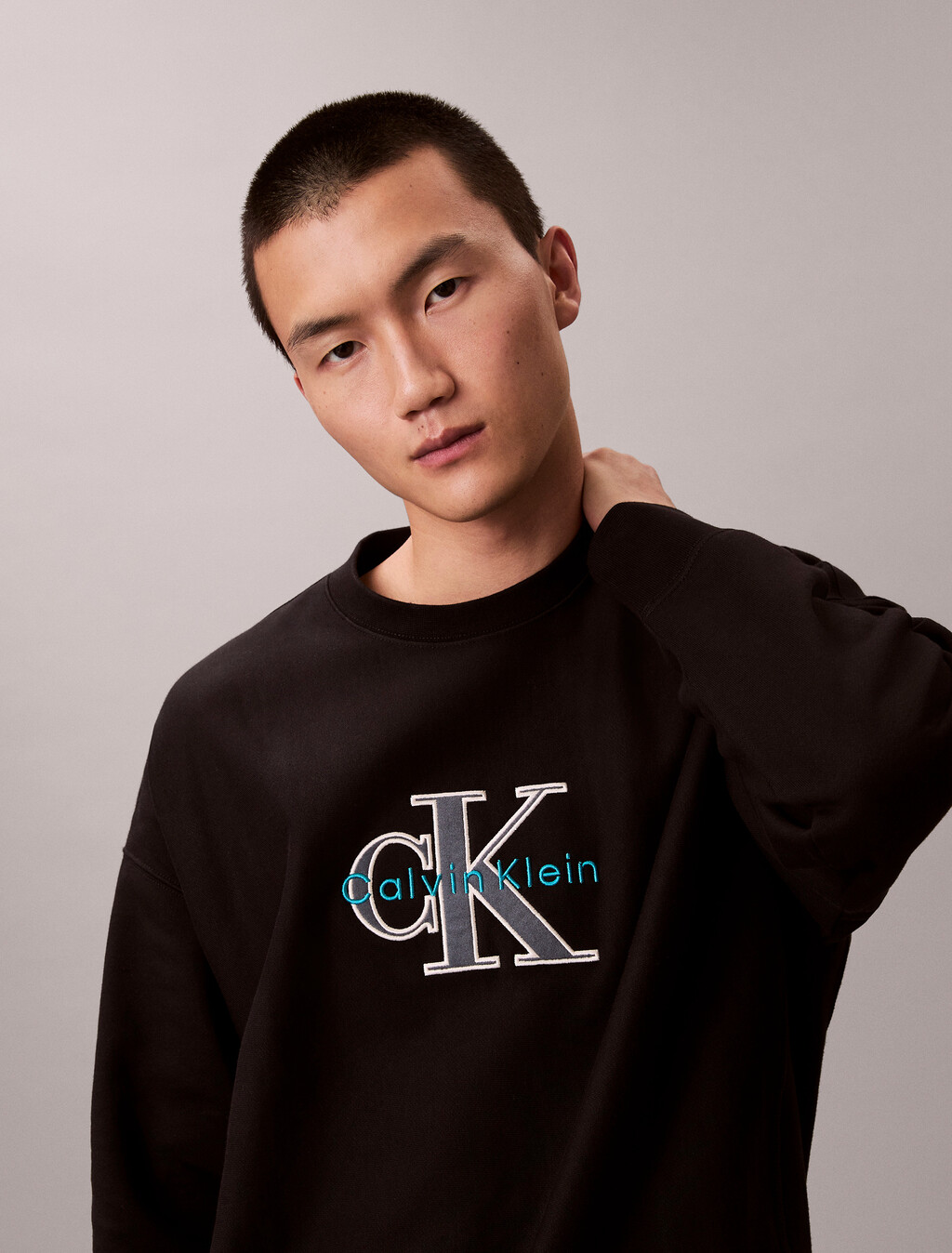 Fleece Monologo Loose Sweatshirt