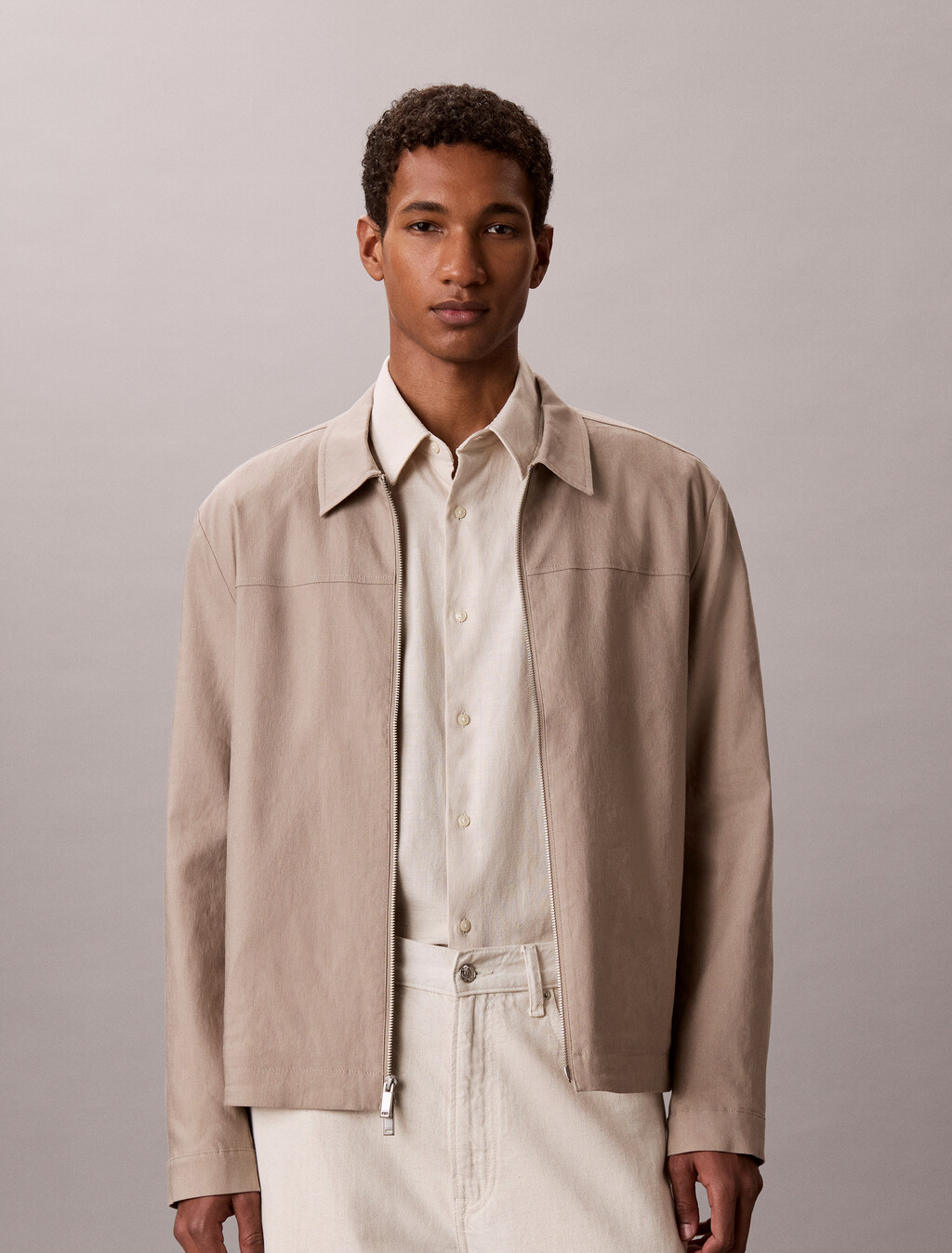 Linen-Lyocell-Hemdjacke