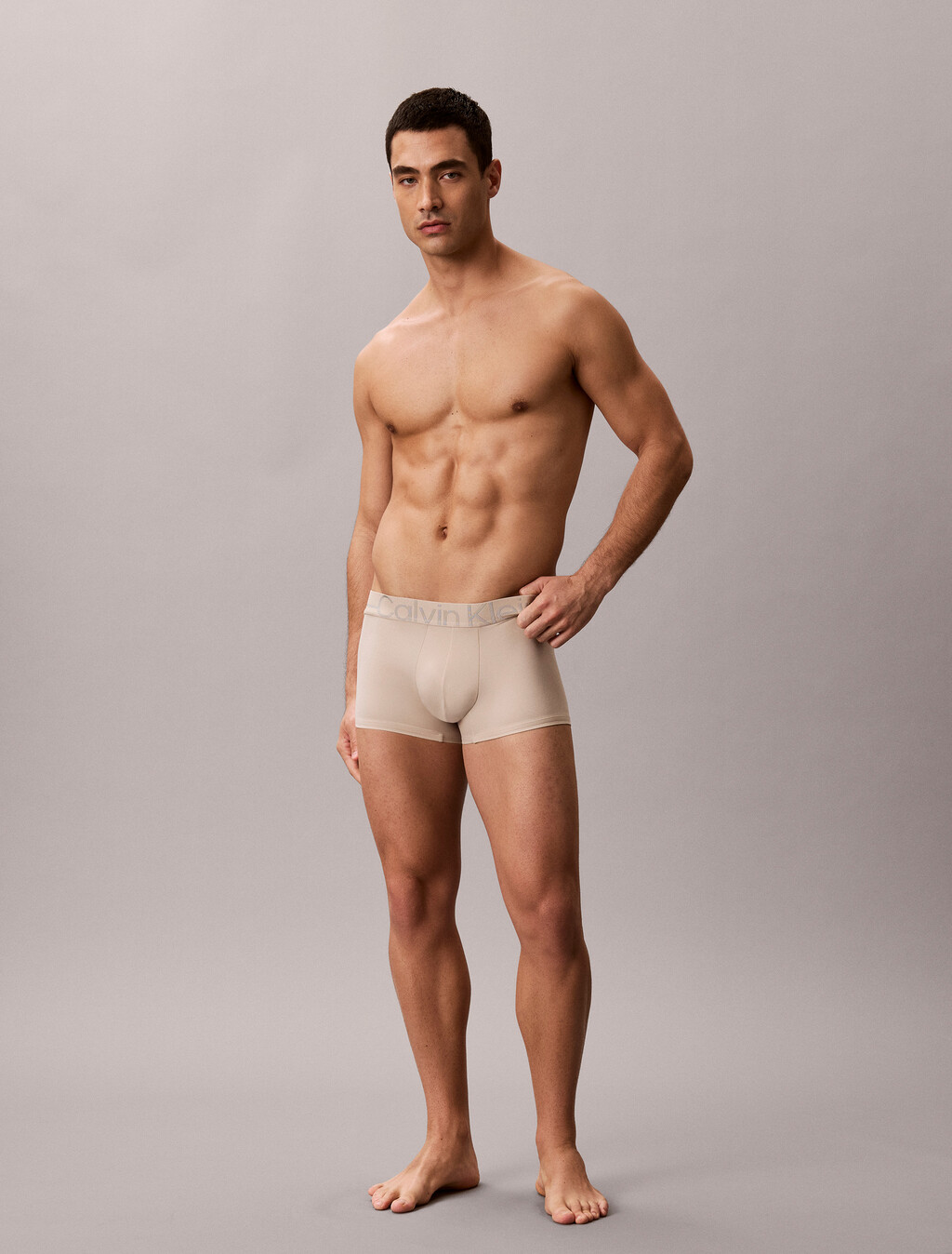 Icon Microfaser-Stretch-Metallisch, niedrige Taille, Boxer