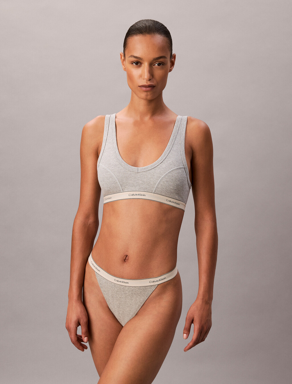 Leicht gefütterter Triangel-BH - Heritage-Cotton-Stretch