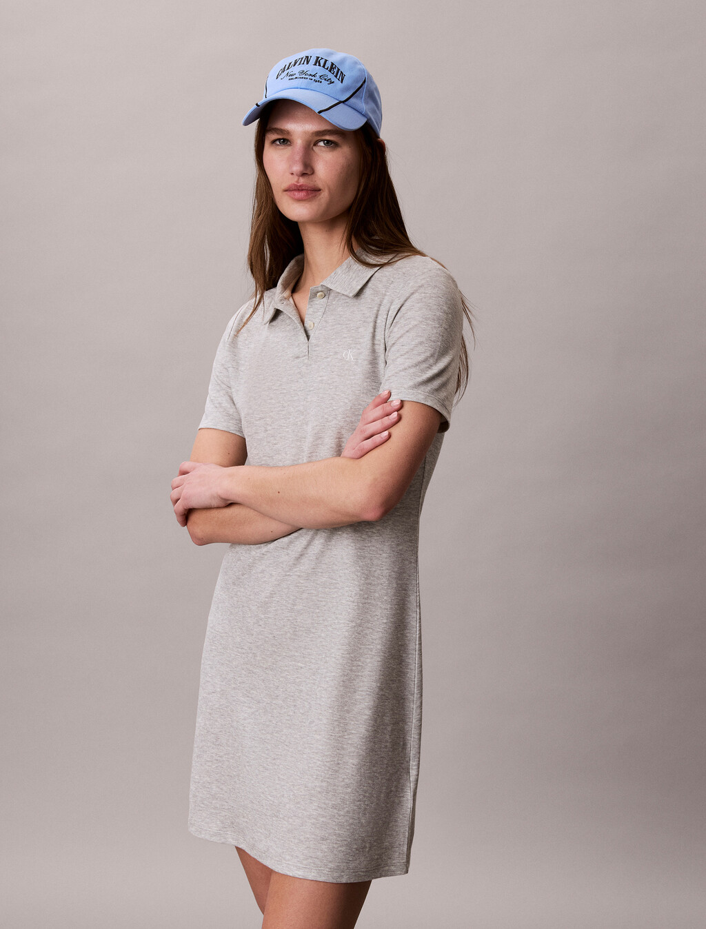 Cotton-Lyocell-Drape-Polo-Kleid