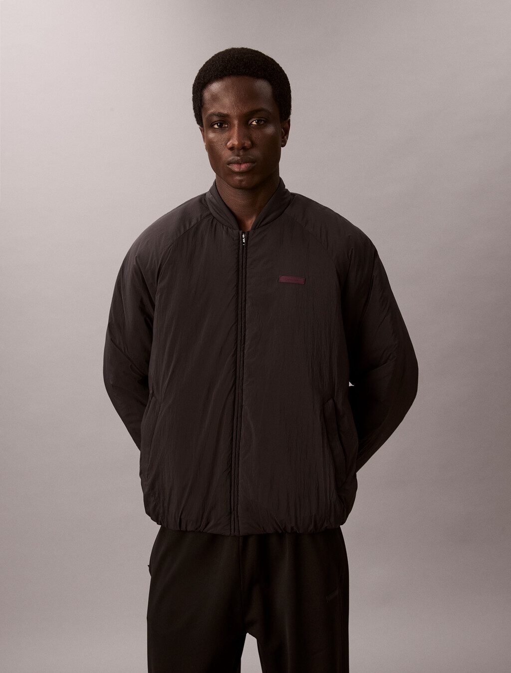 Nylon-Bomberjacke