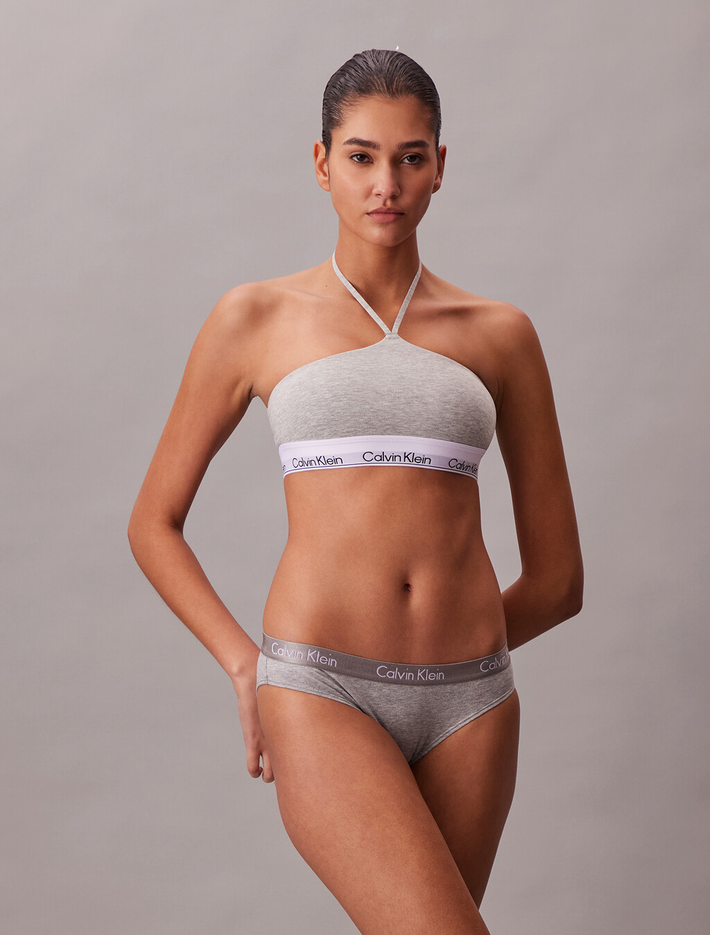 Leicht gefütterter Halter-Bralette - Icon Cotton Modal