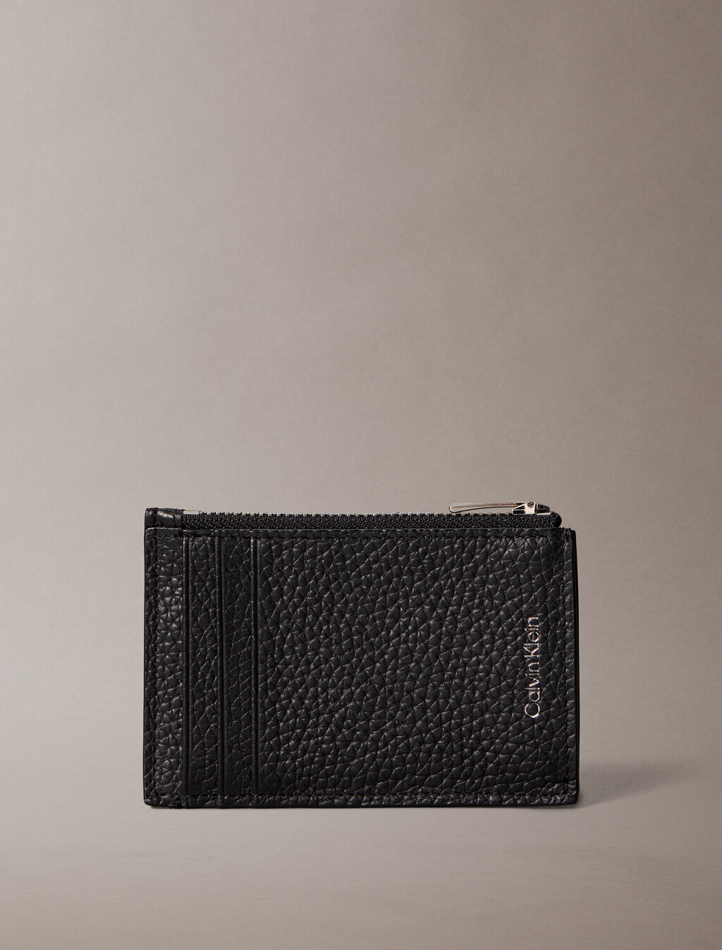 Leder-Cardholder mit Reißverschluss