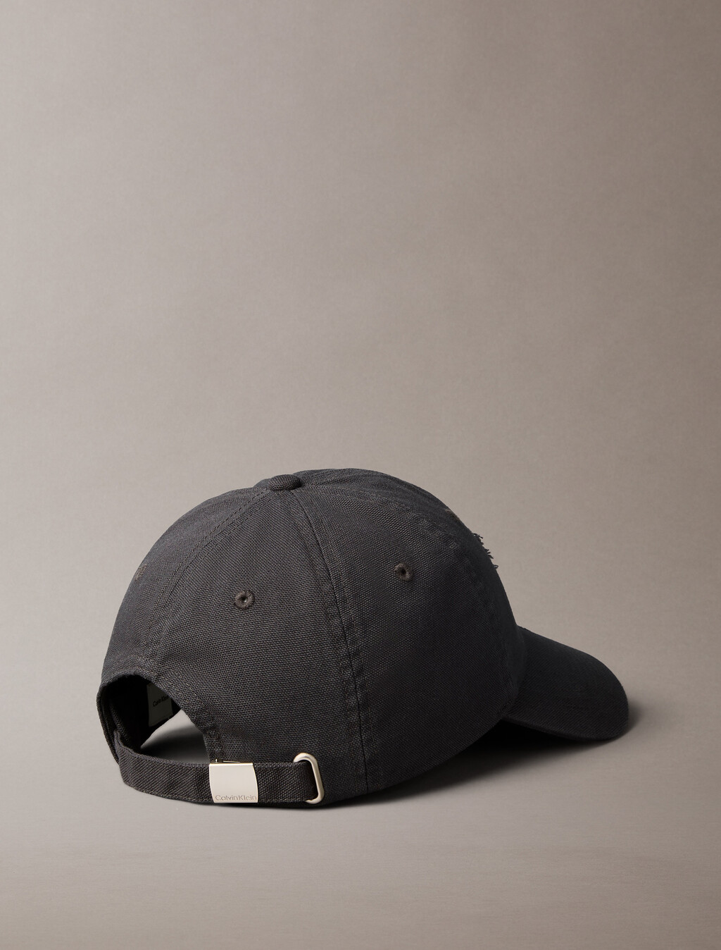 Gewaschene Leinwand mit besticktem Logo-Cap