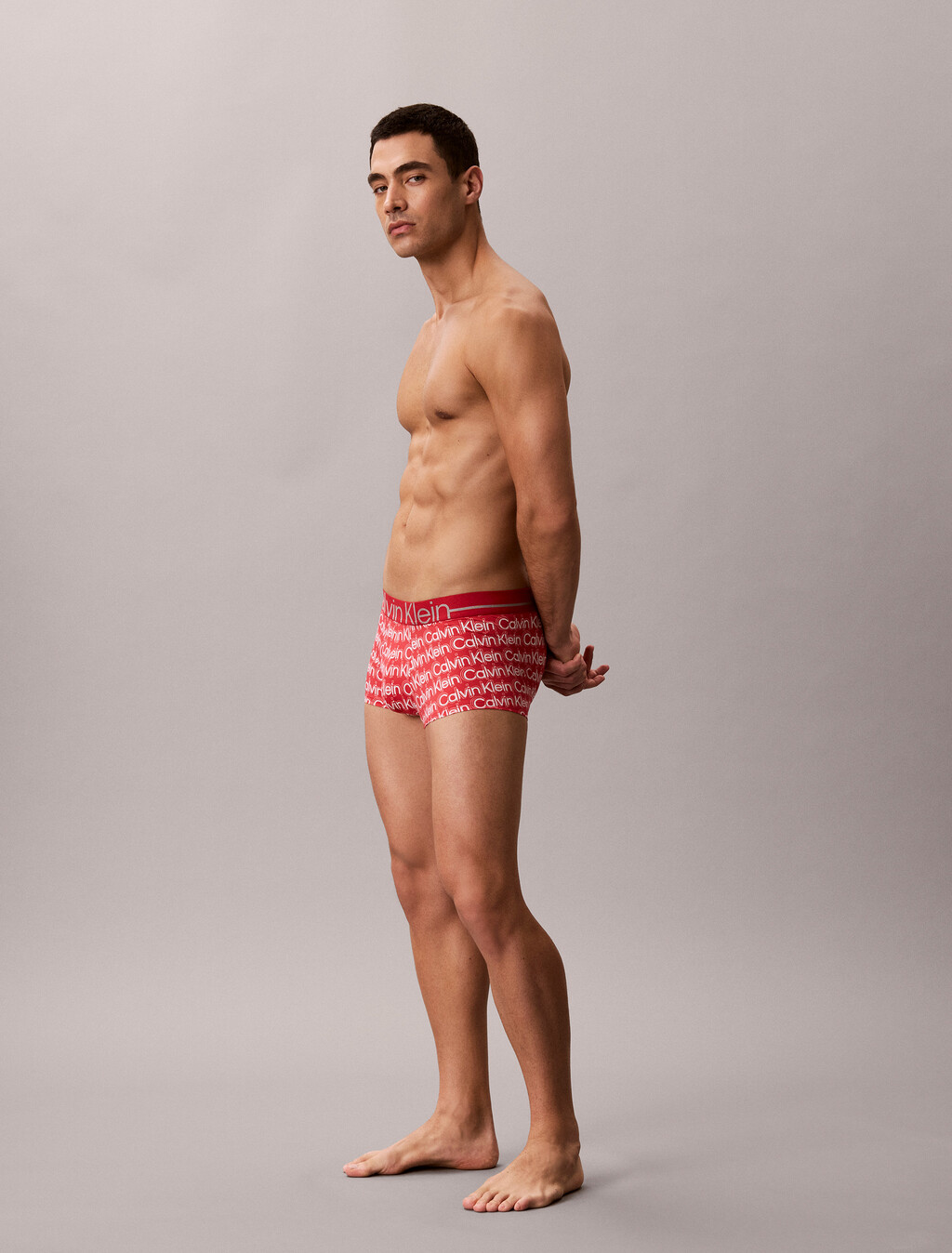 Icon Microfaser-Stretch-Metallisch, niedrige Taille, Boxer