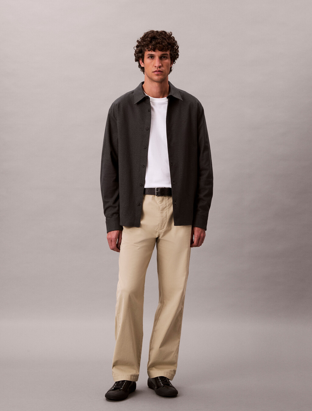 90er Jahre Gerade Twill-Chinos