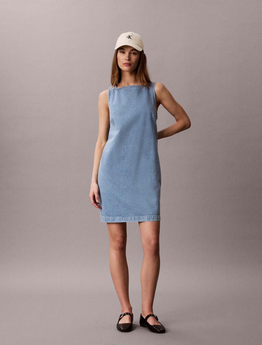 Denim-Minikleid im Shift-Schnitt