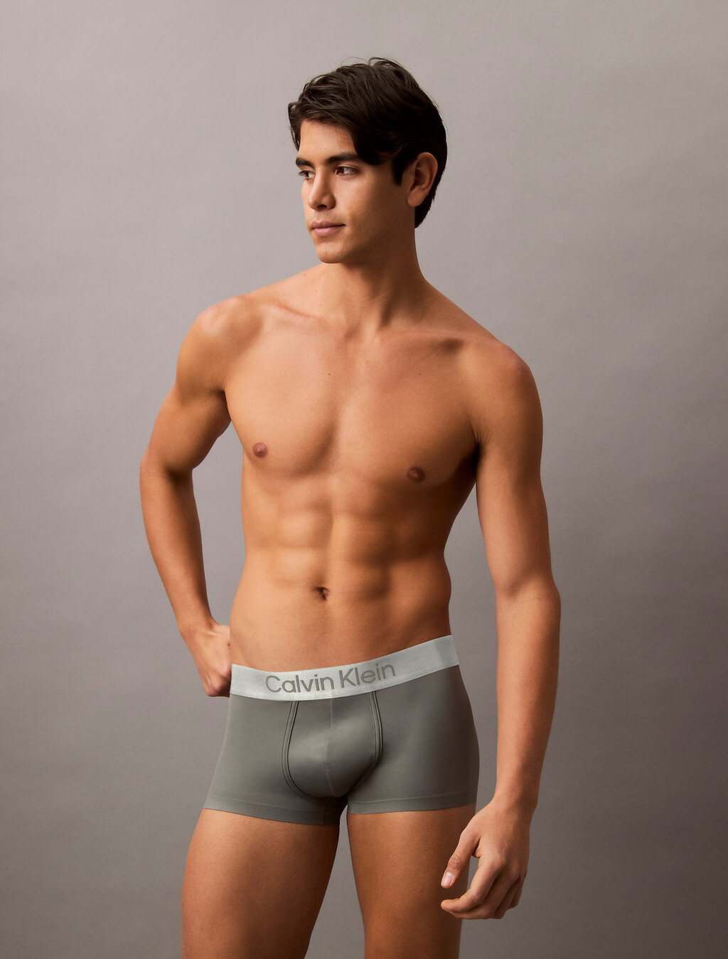 Gebürsteter Microfaser-Stretch-Unterhose mit niedriger Taille
