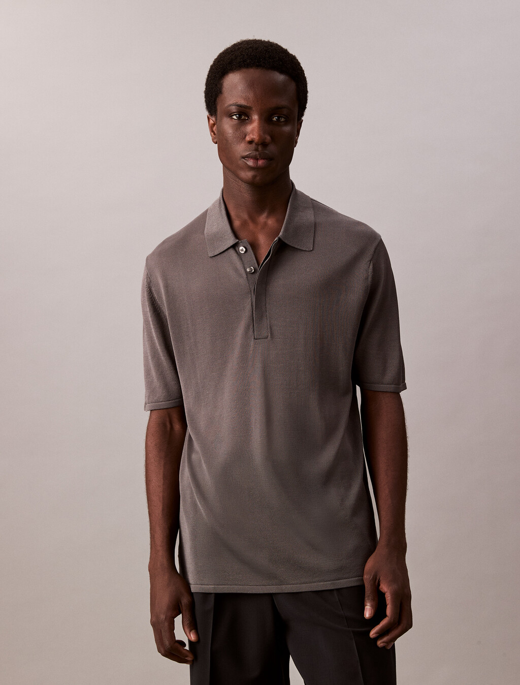 Dünner Polo-Pullover