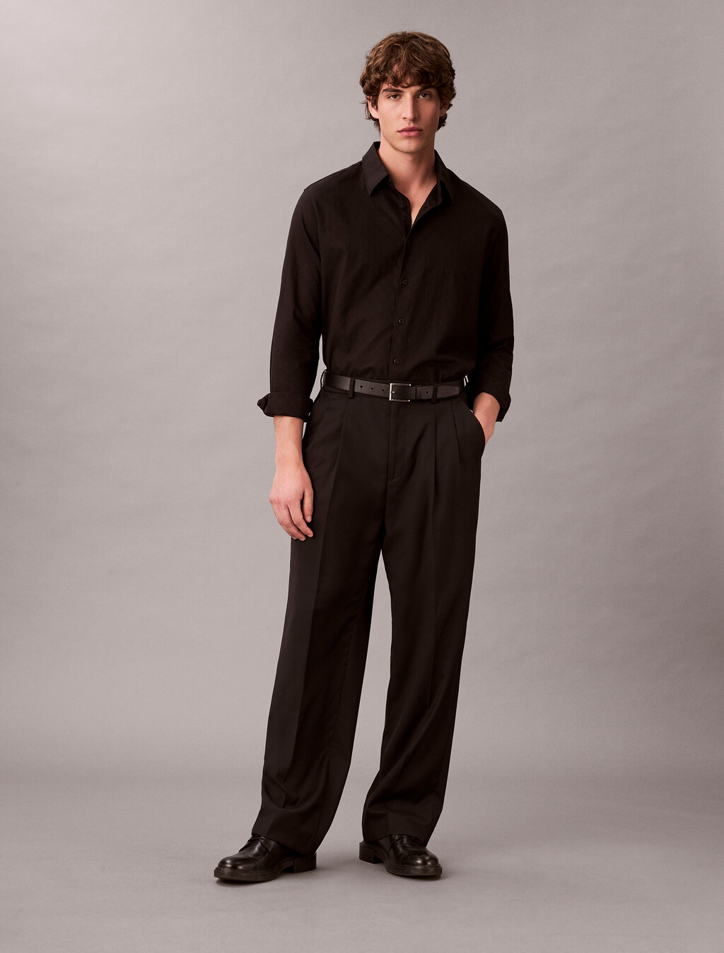 Emblem Jacquard Easy Shirt