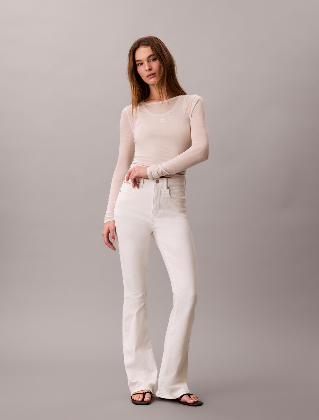 Wollmischung Doppel-Layer Top