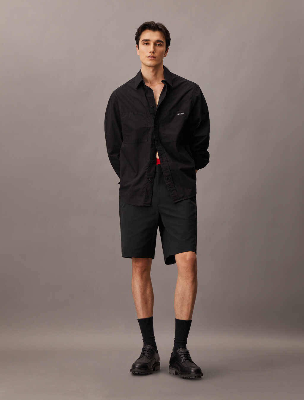 Tech-Halb elastische Shorts