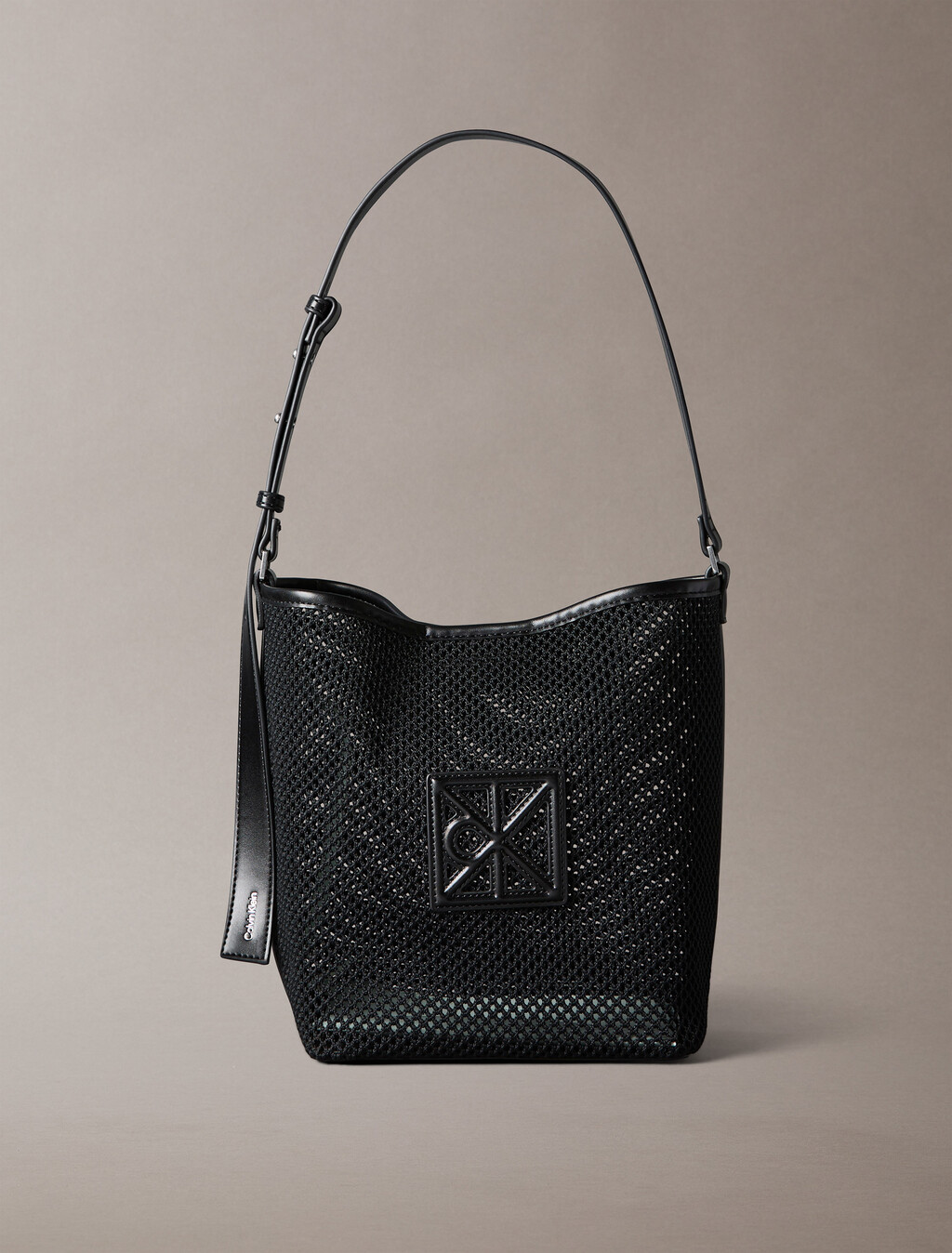 Mesh-Emblem-Logo-Eimerbeutel mit Tasche