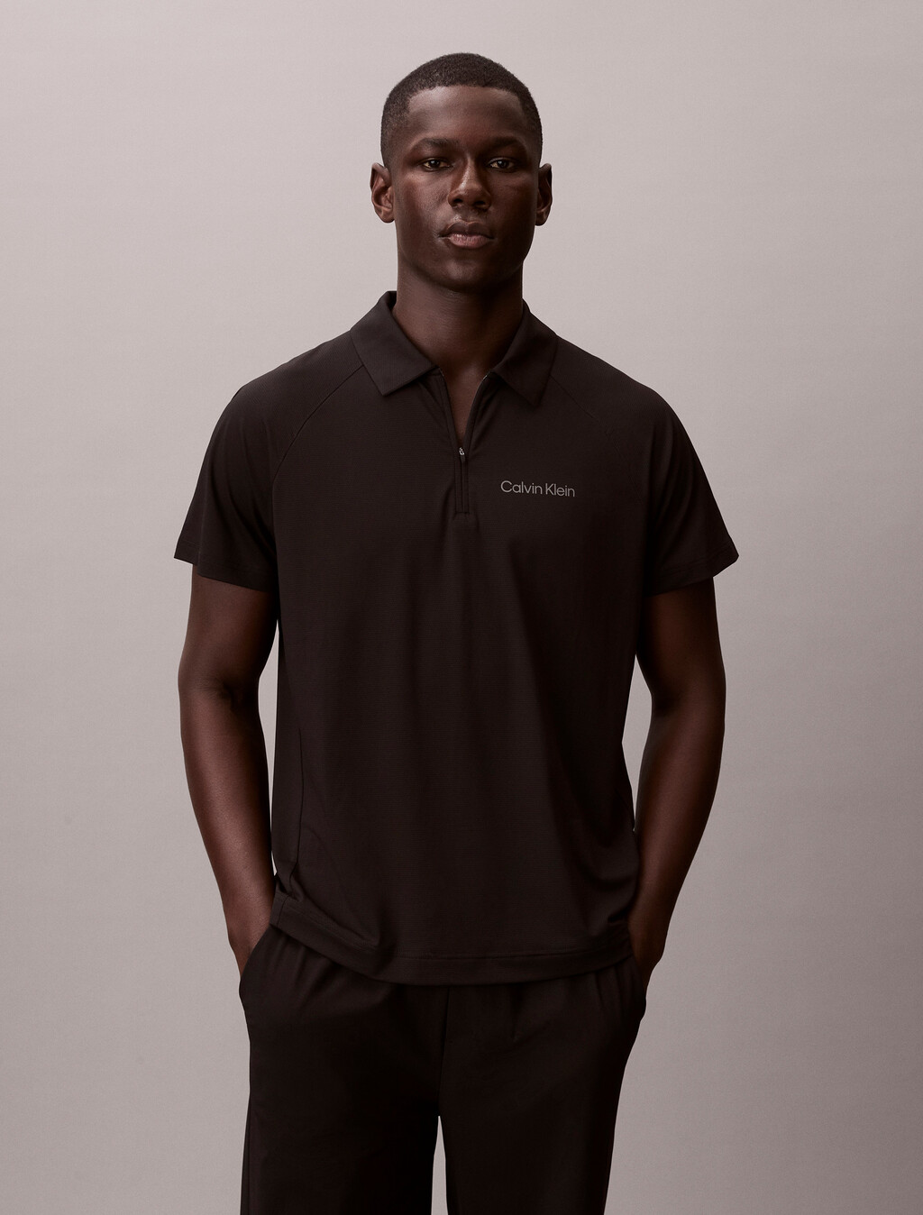 Reißverschluss-Pique-Sport-Polo-Shirt