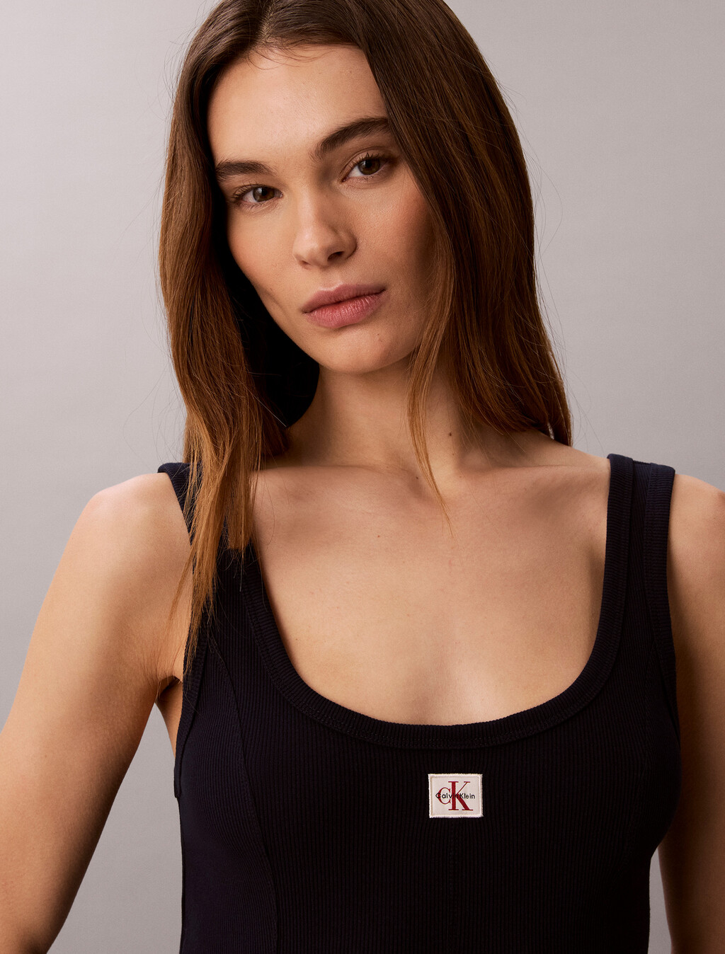Monogram-Label-Rippstrick-Kurzrock