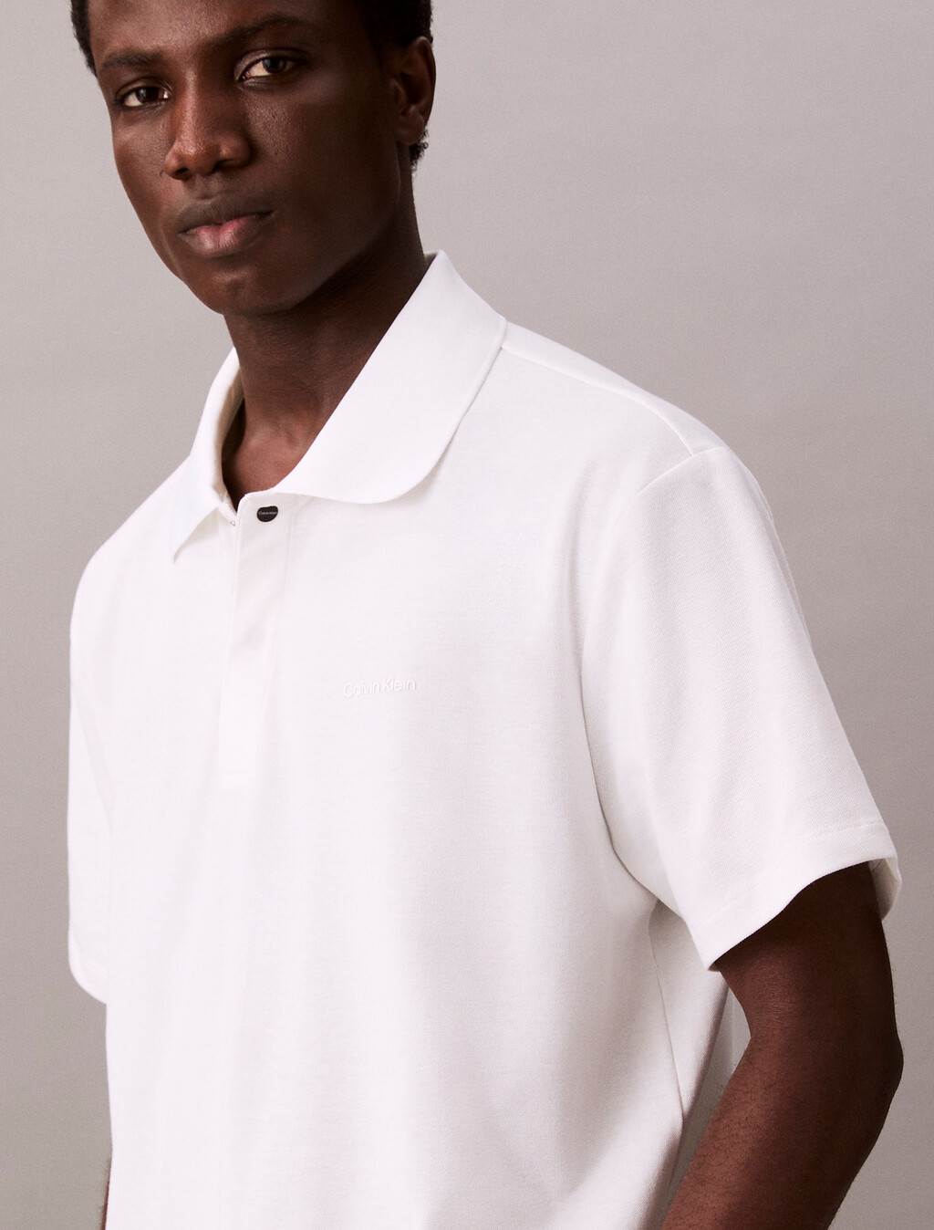Piqué-Poloshirt aus Baumwollmischung