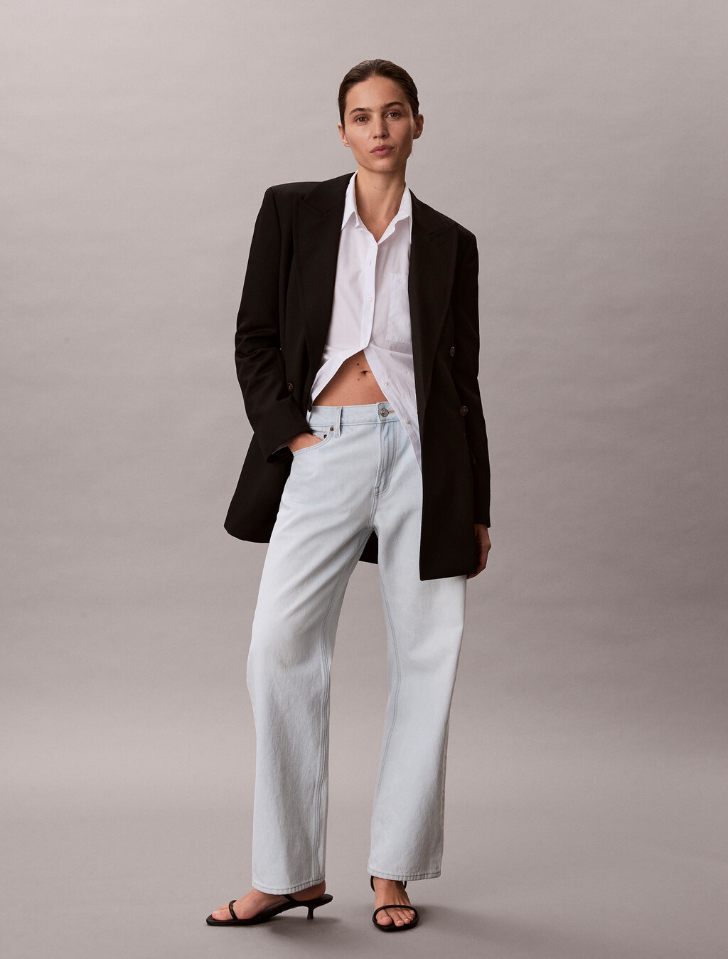 90er-Jeans mit geradem Bein
