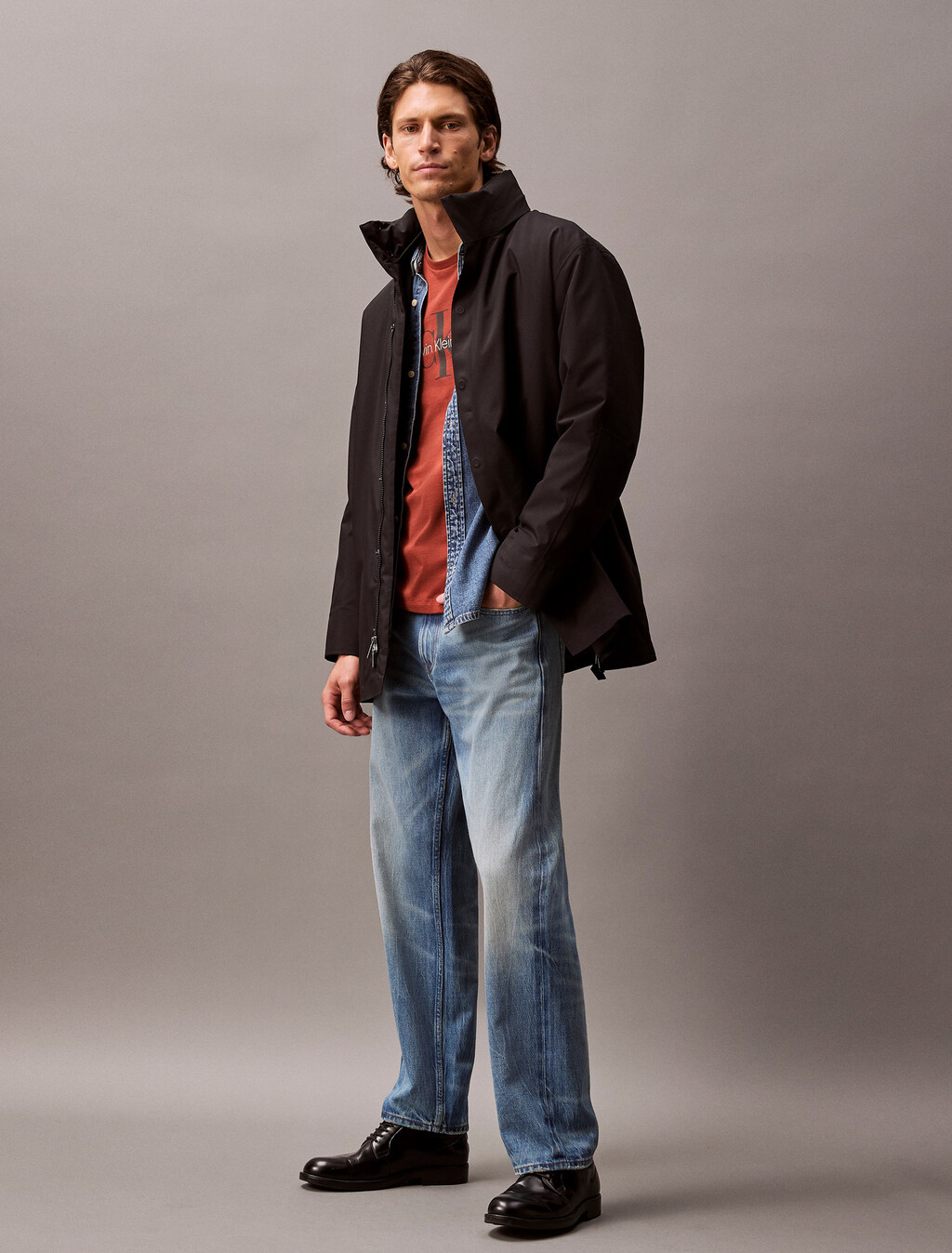 Schweres Mid-Length-Pufferjacke