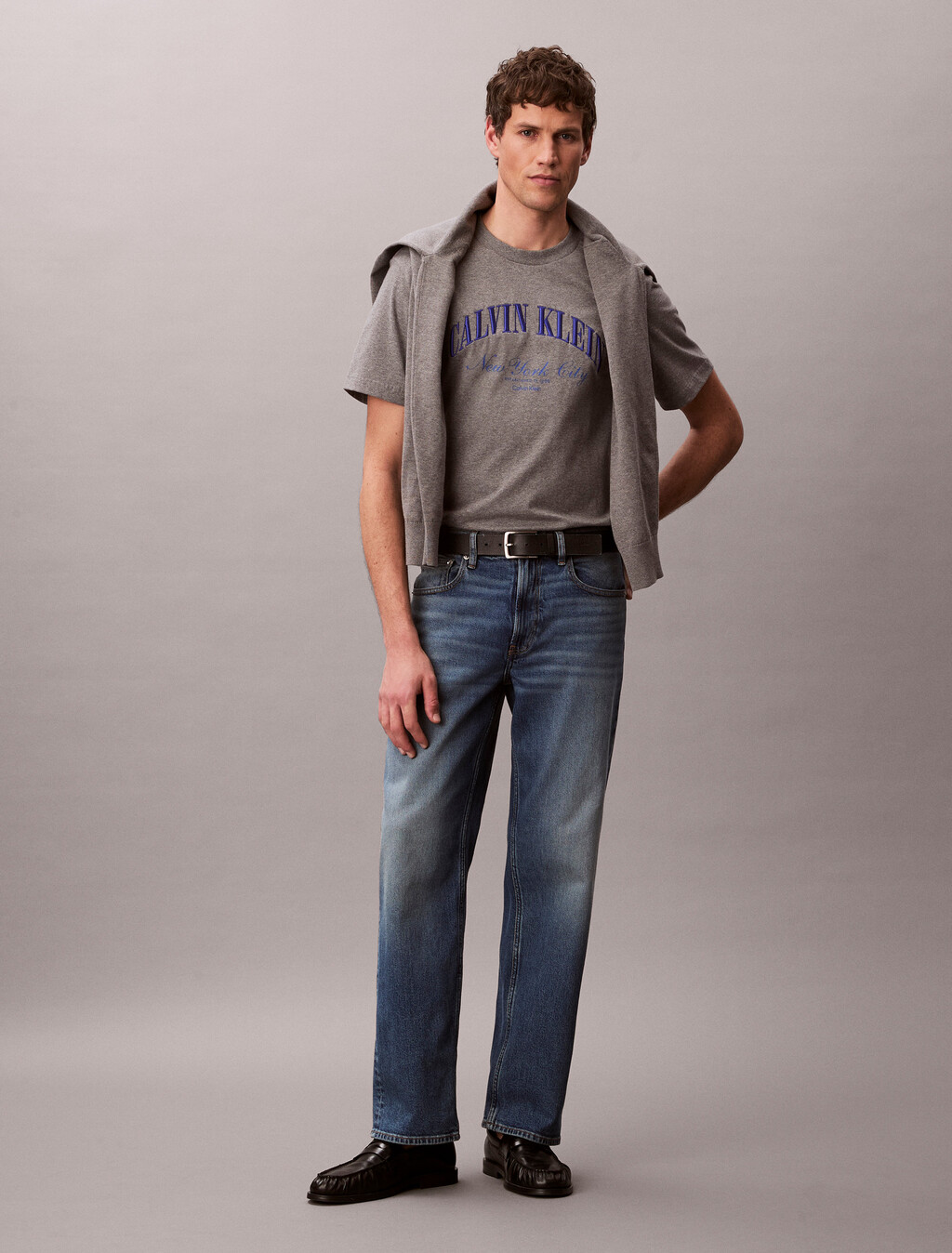 Gesticktes NYC-Logo-T-Shirt
