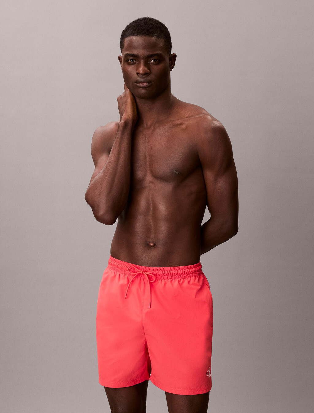 Medium Bündelzug-Swimshorts - CK Monogram