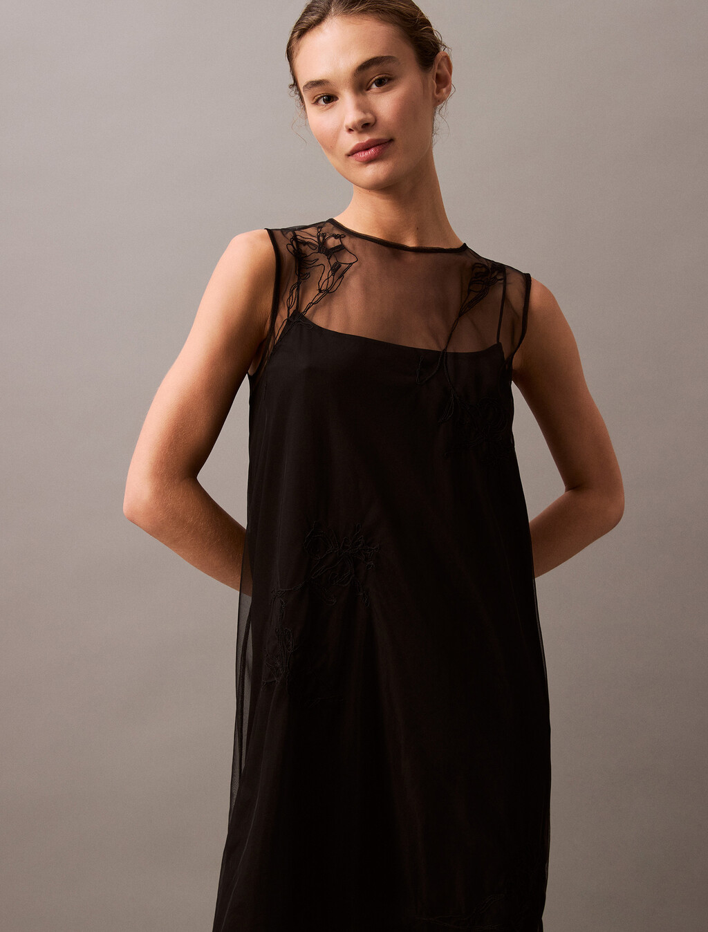 Besticktes Minikleid