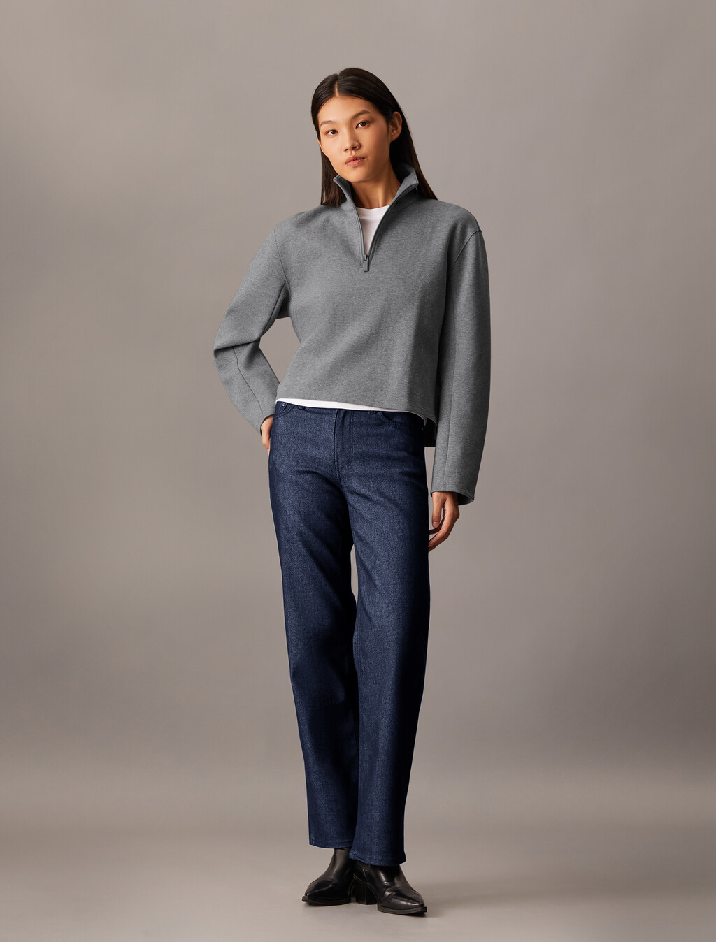 90er Jahre Gerade Indigo Forever Raw Jeans