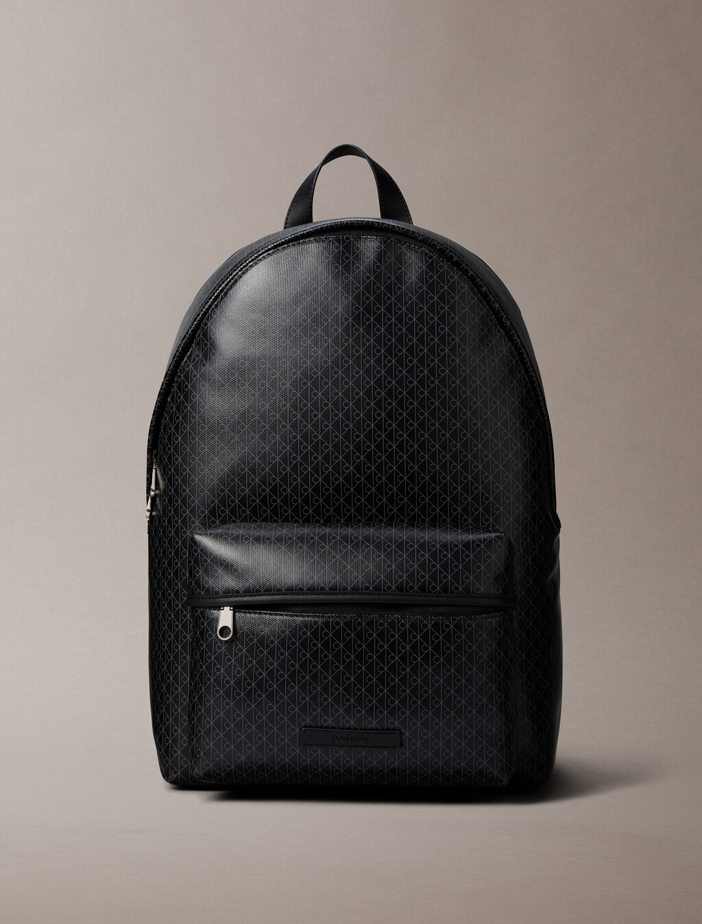Rucksack aus beschichtetem Canvas mit Emblem-Logo
