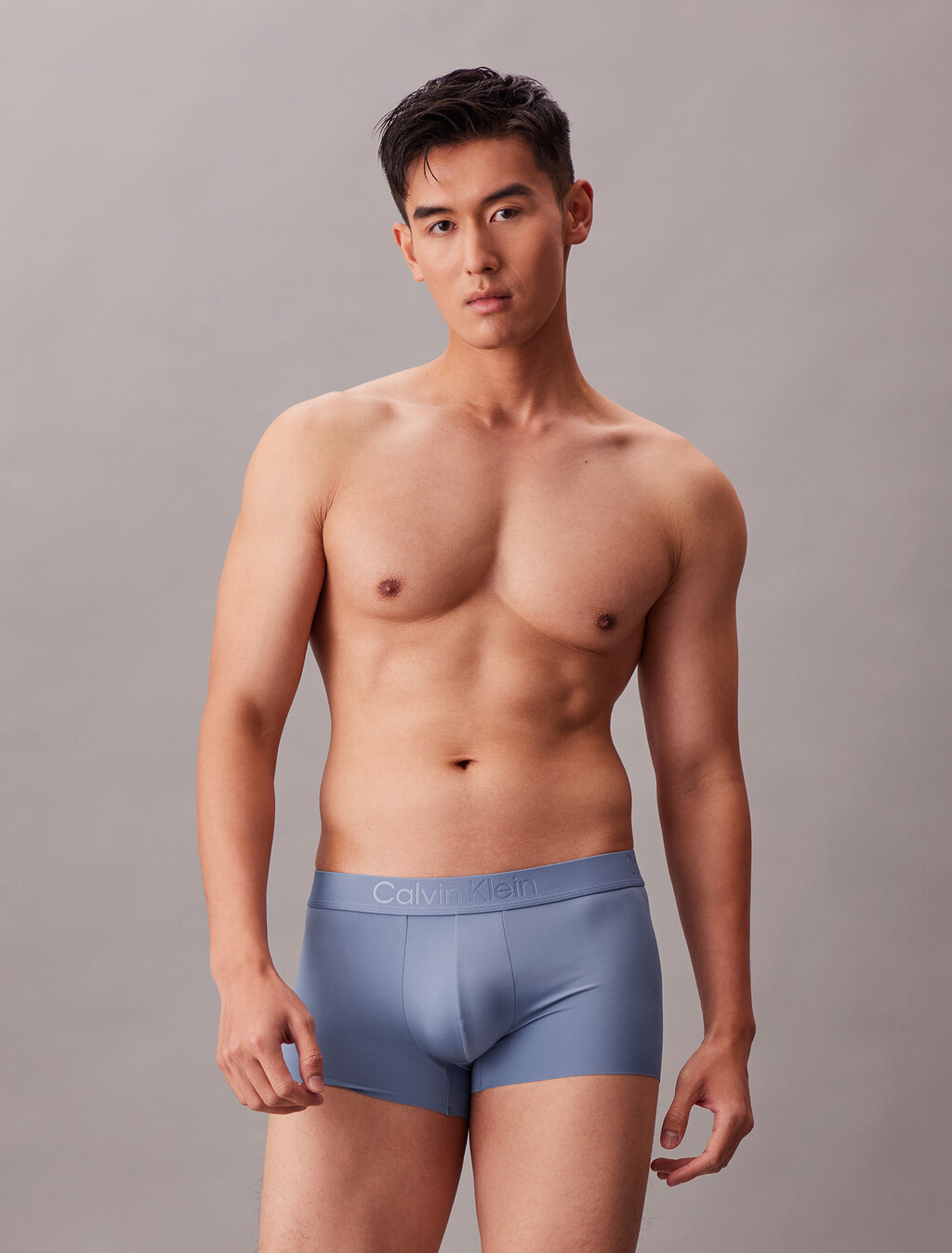 CK Black Microfiber Stretch Low Rise Trunk