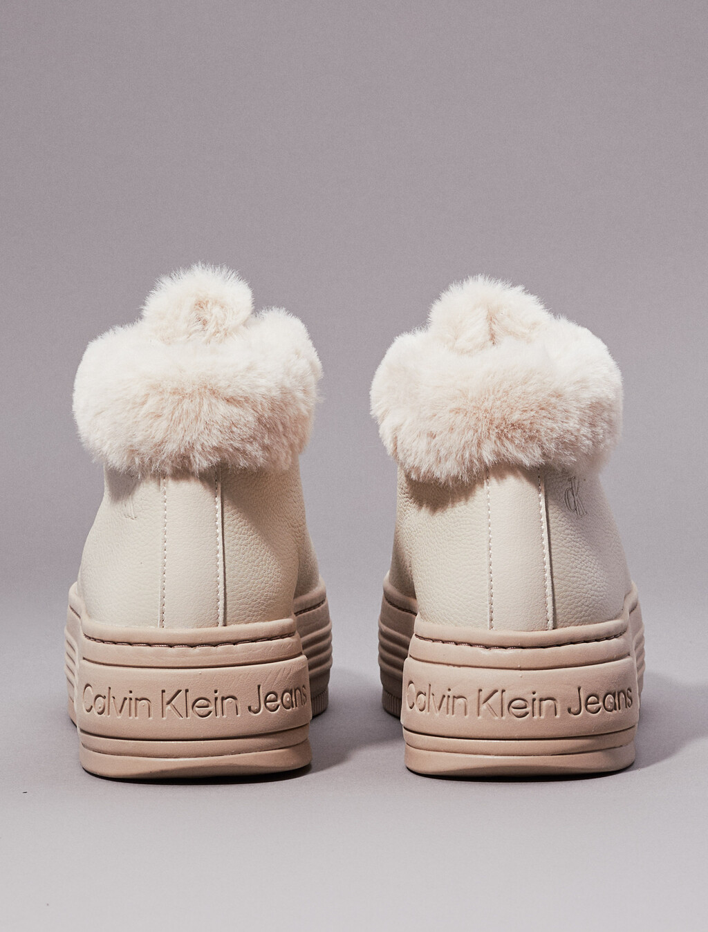 Lederne warme Winter-Plattform-Sneaker