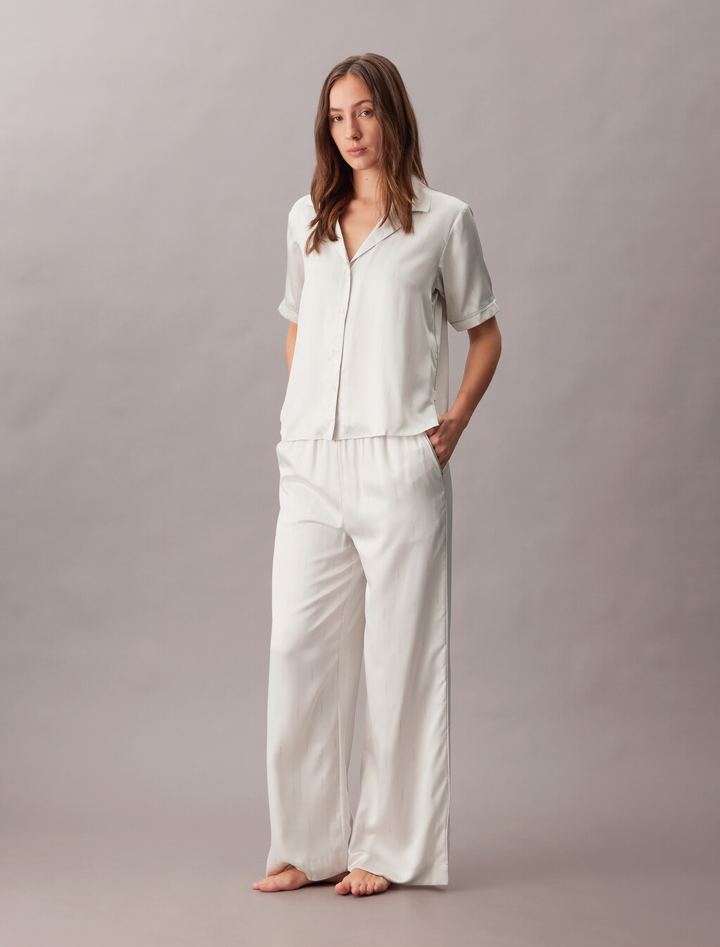 Pyjama-Hose aus Satin-Sheen